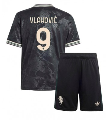 Juventus Dusan Vlahovic #9 Tredjetrøje Børn 2025-26 Kortærmet (+ Korte bukser)